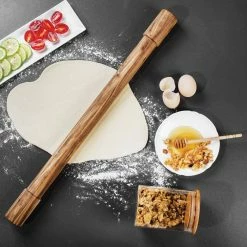 Acacia Dark Wood Fixed Width Rolling Pins (Set of 2) by Ironwood -Cheap Bakeware Store acacia wood ironwood rolling pins 28986 31 1000