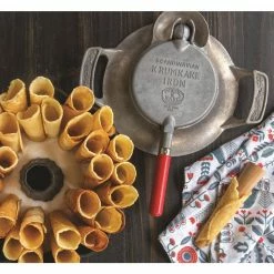 Norwegian Krumkake and Pizelle Iron by Nordic Ware -Cheap Bakeware Store aluminum nordic ware baking molds 01540m 44 1000