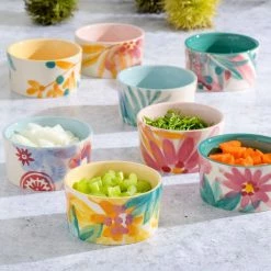 Goji Blossom 8-Piece 6.5 oz. Ramekins Set in Assorted Designs by Spice BY TIA MOWRY -Cheap Bakeware Store assorted bakeware sets 985118436m 31 1000
