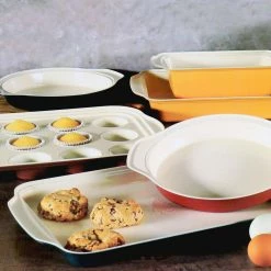 Savory Saffron 6-Piece Ceramic Nonstick Bakeware Set in Multi by Spice BY TIA MOWRY -Cheap Bakeware Store assorted bakeware sets 985118509m 31 1000