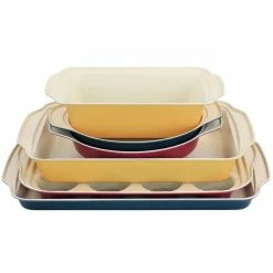 Savory Saffron 6-Piece Ceramic Nonstick Bakeware Set in Multi by Spice BY TIA MOWRY -Cheap Bakeware Store assorted bakeware sets 985118509m 4f 1000