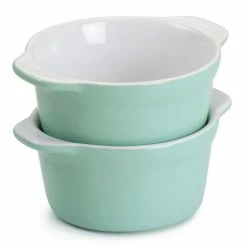 4-Piece Stoneware Ramekin Set in Assorted Colors Blue and Grey by MARTHA STEWART -Cheap Bakeware Store assorted bakeware sets 985118741m 4f 1000