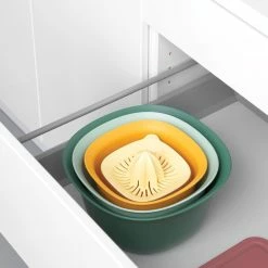 Mixing Bowl Set - 2 Mixing Bowls, Colander and Measuring Jug with Juicer by Brabantia -Cheap Bakeware Store assorted brabantia mixing bowls 122262 fa 1000