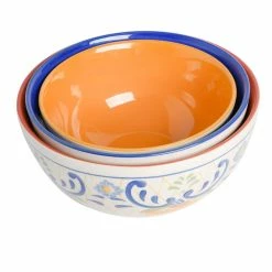 Tierra 3-Piece Stoneware Nesting Bowl Set in Assorted Designs by Laurie Gates 17 Tierra 3-Piece Stoneware Nesting Bowl Set in Assorted Designs by Laurie Gates -Cheap Bakeware Store assorted colors laurie gates mixing bowls 985116888m 76 1000