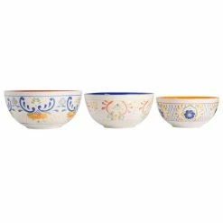 Tierra 3-Piece Stoneware Nesting Bowl Set in Assorted Designs by Laurie Gates 12 Tierra 3-Piece Stoneware Nesting Bowl Set in Assorted Designs by Laurie Gates -Cheap Bakeware Store assorted colors laurie gates mixing bowls 985116888m c3 1000