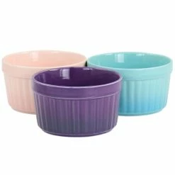 Thornburg 3-Piece 12 oz. Stoneware Ramekin Set in Assorted Colors by Crock-Pot