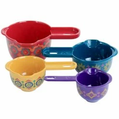 Cassia Cinnamon 4-Piece Melamine Measuring-cup in Assorted Colors by Spice BY TIA MOWRY -Cheap Bakeware Store assorted measuring cups measuring spoons 985118504m 44 1000