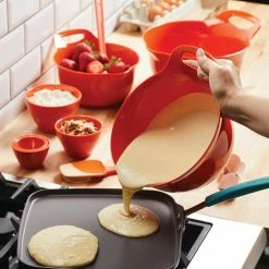 Mix and Measure Mixing Bowl Measuring Cup and Utensil Set, 10-Piece, Orange by Rachael Ray -Cheap Bakeware Store assorted rachael ray mixing bowls 48520 31 1000