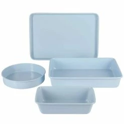 Everyday Carbon Steel 4-Piece Colored Bakeware Set in Baby Blue by MARTHA STEWART