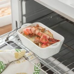 Ceramic 4-Piece 10.14 fl. oz. Rectangular Ramekin Dish (Set of 4) by MALACASA -Cheap Bakeware Store bake mini 001 malacasa bakeware sets bake mini 001 fa 1000