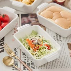 4-Piece Porcelain 7 fl.oz. Rectangle Ramekin Dish Set by MALACASA 10 4-Piece Porcelain 7 fl.oz. Rectangle Ramekin Dish Set by MALACASA -Cheap Bakeware Store bake mini 005 malacasa bakeware sets bake mini 005 4f 1000