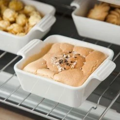 6-Piece Porcelain 7 fl.oz. Square Ramekin Dish Set with Double Handle by MALACASA 10 6-Piece Porcelain 7 fl.oz. Square Ramekin Dish Set with Double Handle by MALACASA -Cheap Bakeware Store bake mini 006 malacasa bakeware sets bake mini 006 4f 1000