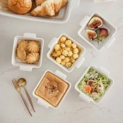 6-Piece Porcelain 7 fl.oz. Square Ramekin Dish Set with Double Handle by MALACASA 14 6-Piece Porcelain 7 fl.oz. Square Ramekin Dish Set with Double Handle by MALACASA -Cheap Bakeware Store bake mini 006 malacasa bakeware sets bake mini 006 76 1000