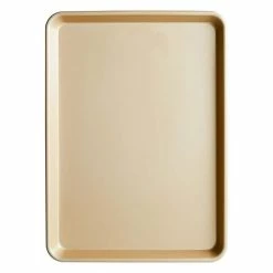 10 in. Width Medium Sheet Pan Stainless Steel Gold Coated Nonstick Sheet Pan by NUCU