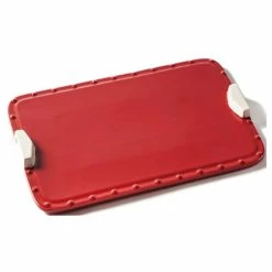 Ceramic Rectangular Baking Tray with Handles by Unbranded