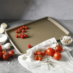 19.75 in. x 14 in. Steel Rectangle Cookie Sheet in Gold by Unbranded -Cheap Bakeware Store baking sheets 985118579m 44 1000