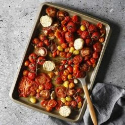 19.75 in. x 14 in. Steel Rectangle Cookie Sheet in Gold by Unbranded -Cheap Bakeware Store baking sheets 985118579m fa 1000