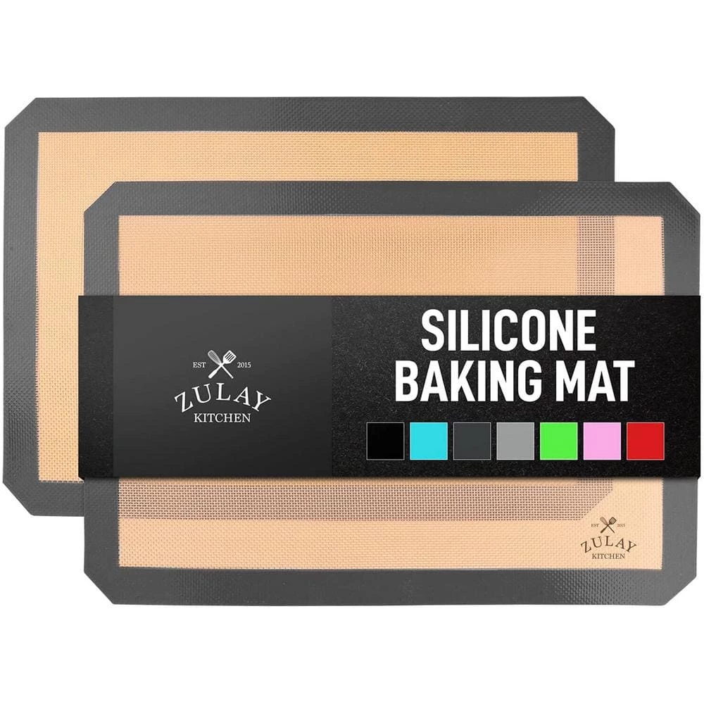 Zulay 16.5 in. x 11.6 in. Silicone Baking Mat Sheet Set (2-Pack) by Zulay Kitchen 2 Zulay 16.5 in. x 11.6 in. Silicone Baking Mat Sheet Set (2-Pack) by Zulay Kitchen - Image 2