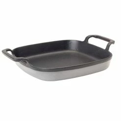 8 In. Enameled Weathered Gray Baking Dish by Bayou Classic