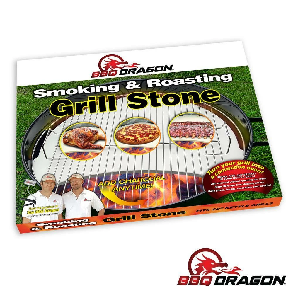 Heat Deflecting Ceramic Grill Stone for 22 in. Kettle Grills by BBQ Dragon 6 Heat Deflecting Ceramic Grill Stone for 22 in. Kettle Grills by BBQ Dragon - Image 6