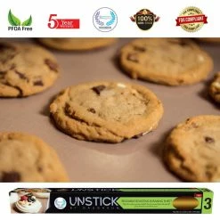 Reusable Roasting & Baking Sheet by Unbranded -Cheap Bakeware Store beige baking mats 36669 1f 1000