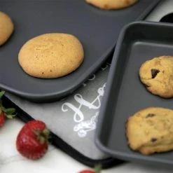 8-Piece Stack 'N' Store Baking Set by ELBEE -Cheap Bakeware Store black bakeware sets eb 402 76 1000