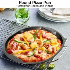 10 Piece Carbon Steel Black Nonstick Bakeware Set Baking Roasting Cake Pans by ANGELES HOME -Cheap Bakeware Store black bakeware sets m50 8kc609 fa 1000