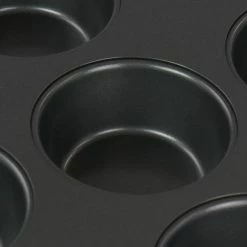 12-Cup Baker's Friend nonstick Steel Muffin Pan by Gibson -Cheap Bakeware Store black gibson cupcake pans muffin pans 985115559m 1f 1000