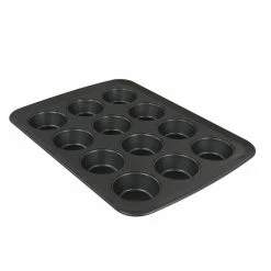12-Cup Baker's Friend nonstick Steel Muffin Pan by Gibson