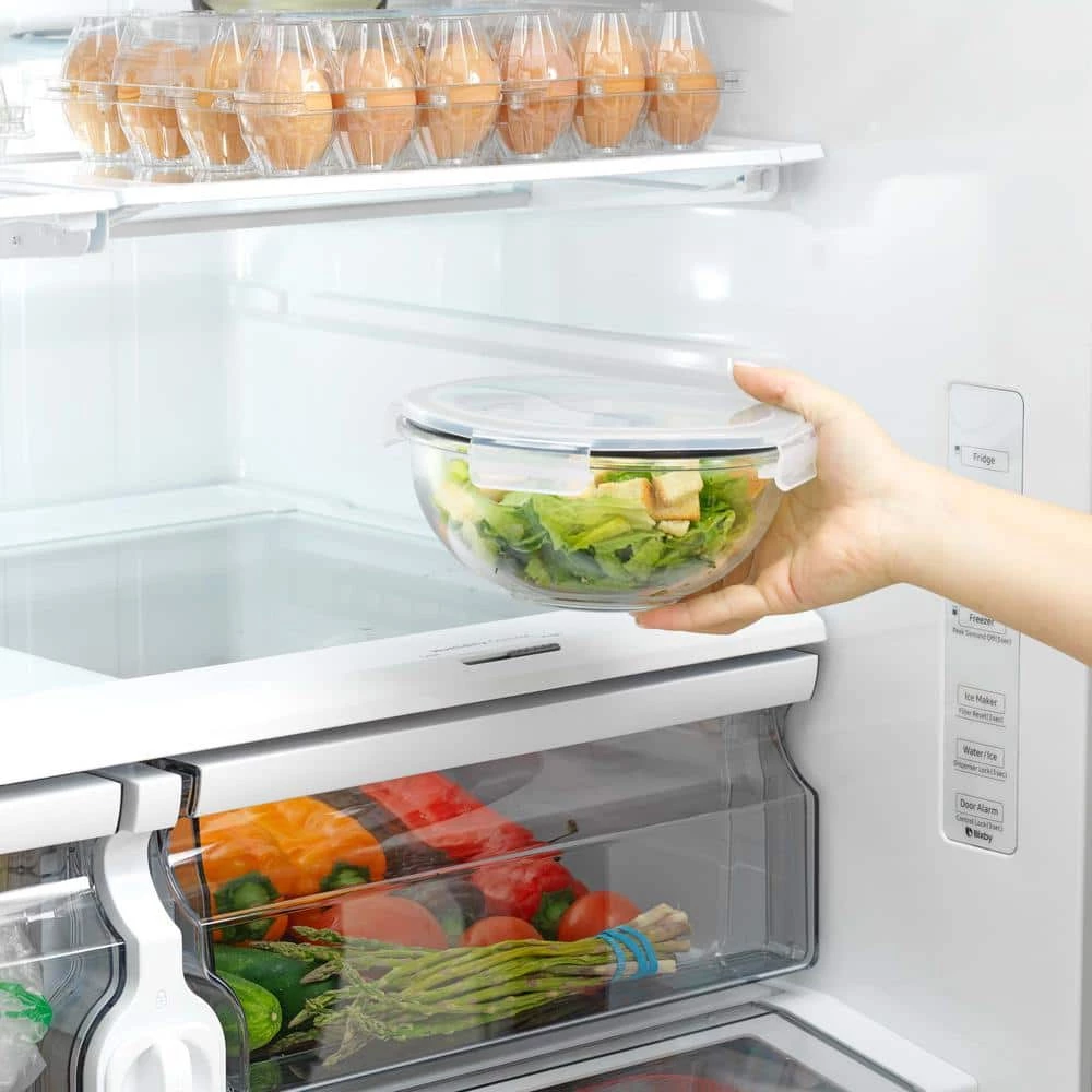 JoyFul 5 Glass Mixing Bowls With Lids - Black by JoyJolt 6 JoyFul 5 Glass Mixing Bowls With Lids - Black by JoyJolt - Image 6