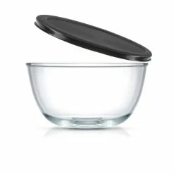JoyFul 4 Piece Glass Black Mixing Bowls Set With Airtight Lids by JoyJolt 10 JoyFul 4 Piece Glass Black Mixing Bowls Set With Airtight Lids by JoyJolt -Cheap Bakeware Store black joyjolt mixing bowls jw10527 44 1000