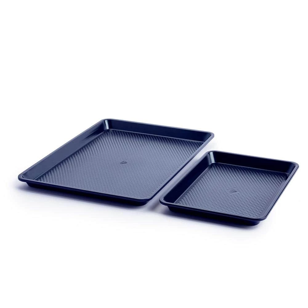 Steel Nonstick 2-Piece Cookie Sheet Set by Blue Diamond 1 Steel Nonstick 2-Piece Cookie Sheet Set by Blue Diamond