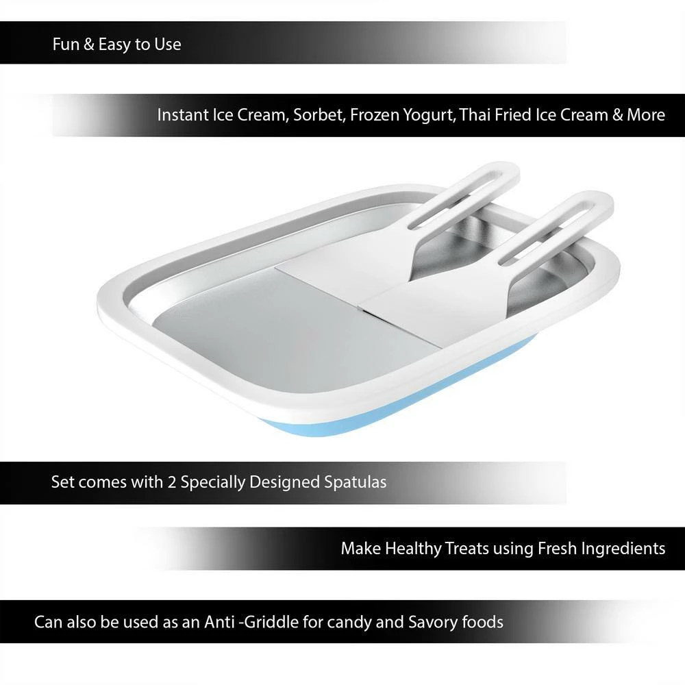 Ice Cream Roller Plate Anti Griddle Pan 3 Piece Set by Classic Cuisine 6 Ice Cream Roller Plate Anti Griddle Pan 3 Piece Set by Classic Cuisine - Image 6