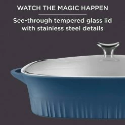 9 in. x 13 in. Blue Cast Aluminum Baker with Lid by CorningWare -Cheap Bakeware Store blue corningware baking dishes 1143671 1d 1000