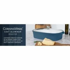 9 in. x 13 in. Blue Cast Aluminum Baker with Lid by CorningWare -Cheap Bakeware Store blue corningware baking dishes 1143671 66 1000