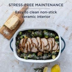 9 in. x 13 in. Blue Cast Aluminum Baker with Lid by CorningWare -Cheap Bakeware Store blue corningware baking dishes 1143671 d4 1000