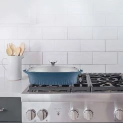 9 in. x 13 in. Blue Cast Aluminum Baker with Lid by CorningWare -Cheap Bakeware Store blue corningware baking dishes 1143671 fa 1000