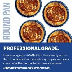 Pro Classic Blue 9 in. 0.8MM Gauge Diamond and Mineral Infused Nonstick Round Baking Pan by Granite Stone Diamond -Cheap Bakeware Store blue granite stone diamond standard cake pans 7205 44 1000