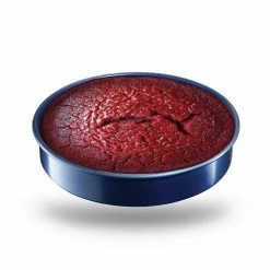 Pro Classic Blue 9 in. 0.8MM Gauge Diamond and Mineral Infused Nonstick Round Baking Pan by Granite Stone Diamond