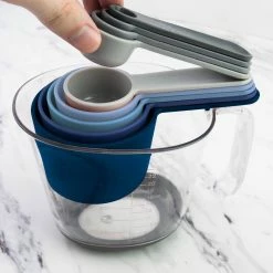 Magnetic Nested Measuring Cup Set System in Blue by Spectrum -Cheap Bakeware Store blue spectrum measuring cups measuring spoons 12015 999 31 1000