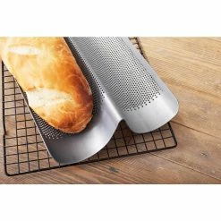 Commercial II Perforated French Bread Pan by Chicago Metallic -Cheap Bakeware Store chicago metallic bread pans loaf pans 59610 31 1000