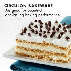 9 in. x 13 in. Gray Bakeware Nonstick Rectangular Cake Pan by Circulon -Cheap Bakeware Store circulon baking sheets 47477 31 1000