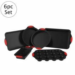 Bakeware Set (6-Piece) by Classic Cuisine -Cheap Bakeware Store classic cuisine baking sheets hw031089 1f 1000