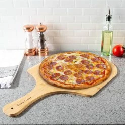 Bamboo Pizza Peel by Classic Cuisine -Cheap Bakeware Store classic cuisine pizza pans hw031114 31 1000