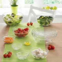 Stackable 10-Piece Glass Mixing Bowl Set by Luminarc 27 Stackable 10-Piece Glass Mixing Bowl Set by Luminarc -Cheap Bakeware Store clear luminarc mixing bowls p8775 31 1000