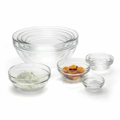Stackable 10-Piece Glass Mixing Bowl Set by Luminarc 23 Stackable 10-Piece Glass Mixing Bowl Set by Luminarc -Cheap Bakeware Store clear luminarc mixing bowls p8775 44 1000