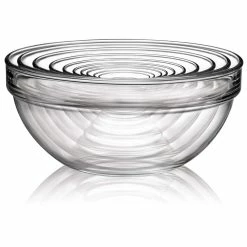 Stackable 10-Piece Glass Mixing Bowl Set by Luminarc