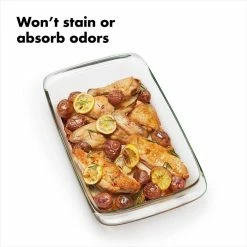 Good Grips 3.0 qt. Glass Bake, Serve and Store Dish with Lid by OXO 12 Good Grips 3.0 qt. Glass Bake, Serve and Store Dish with Lid by OXO -Cheap Bakeware Store clear oxo casserole dishes 11176400 4f 1000