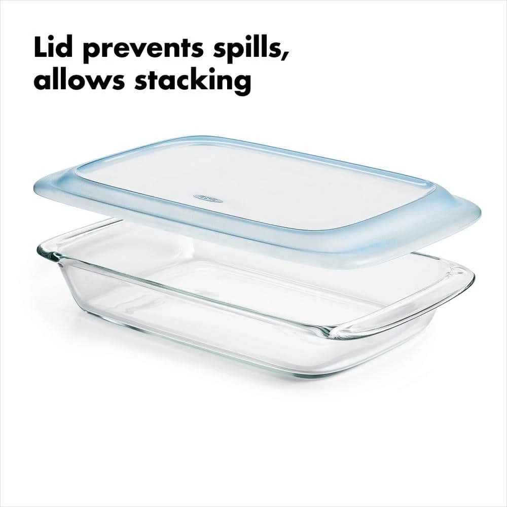 Good Grips 3.0 qt. Glass Bake, Serve and Store Dish with Lid by OXO 5 Good Grips 3.0 qt. Glass Bake, Serve and Store Dish with Lid by OXO - Image 5