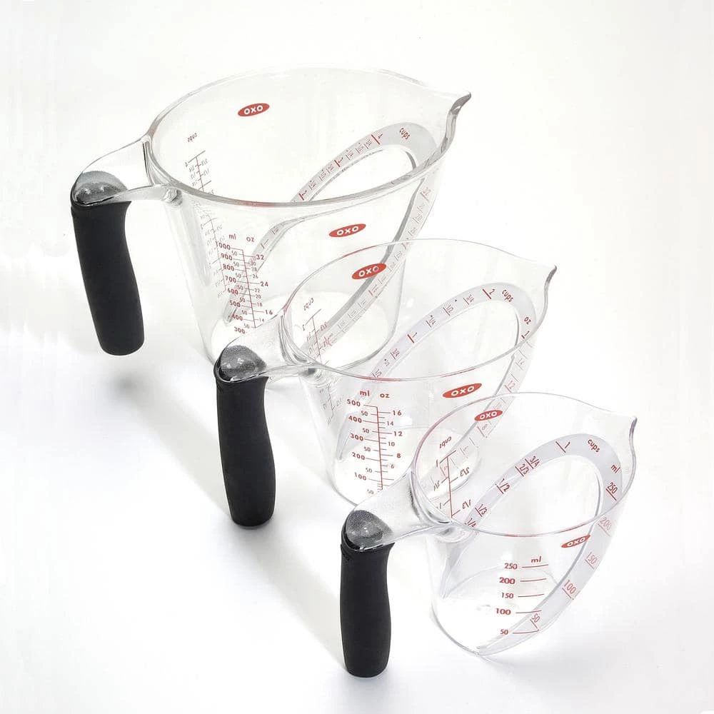 Good Grips 3-Piece Angled Measuring Cup Set by OXO 2 Good Grips 3-Piece Angled Measuring Cup Set by OXO - Image 2